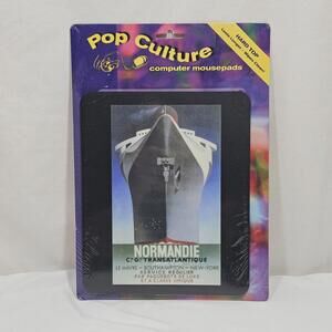 Vintage 1996 Mouse Pad Normandie Luxery Travel Ocean Liner France To New York